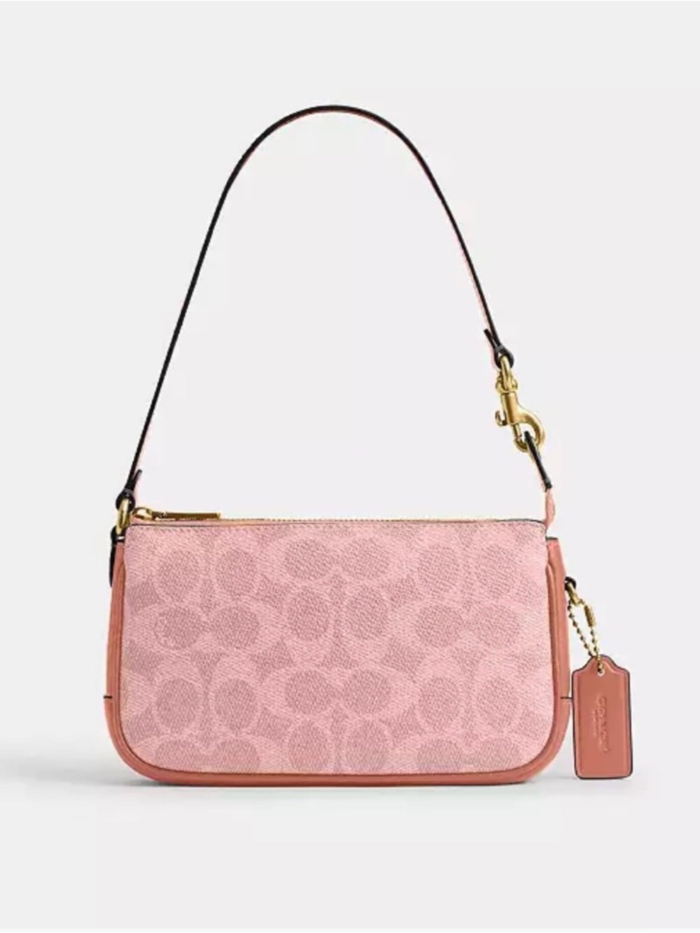 Coach Melon Pink purse wristlet size 18